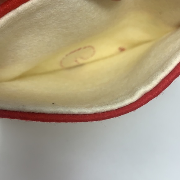 Vintage SCOTT felt Christmas stocking w/drum, rocking horse, candy cane, sequin - Picture 13 of 17